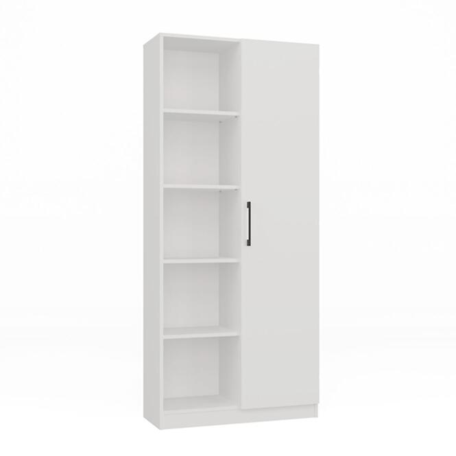 Regál 80cm Ajtók Fehér