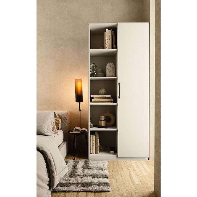 Regál 80cm Ajtók Fehér