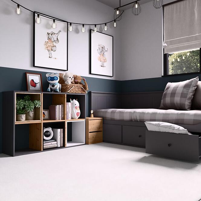 Regál Malax 2x3 Fehér,4