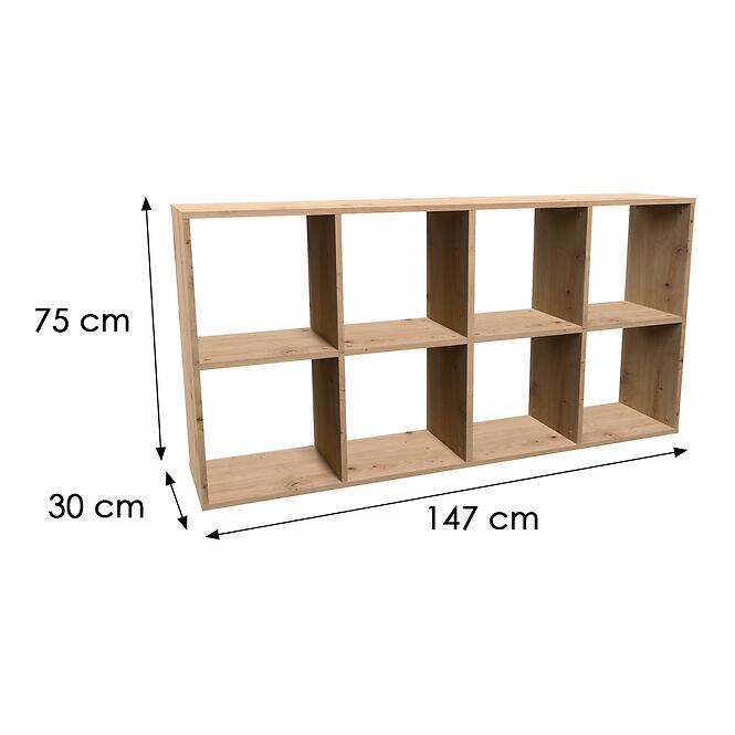 Regál Malax 2x4 Artisan,2