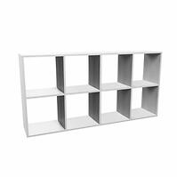 Regál Malax 2x4 Fehér