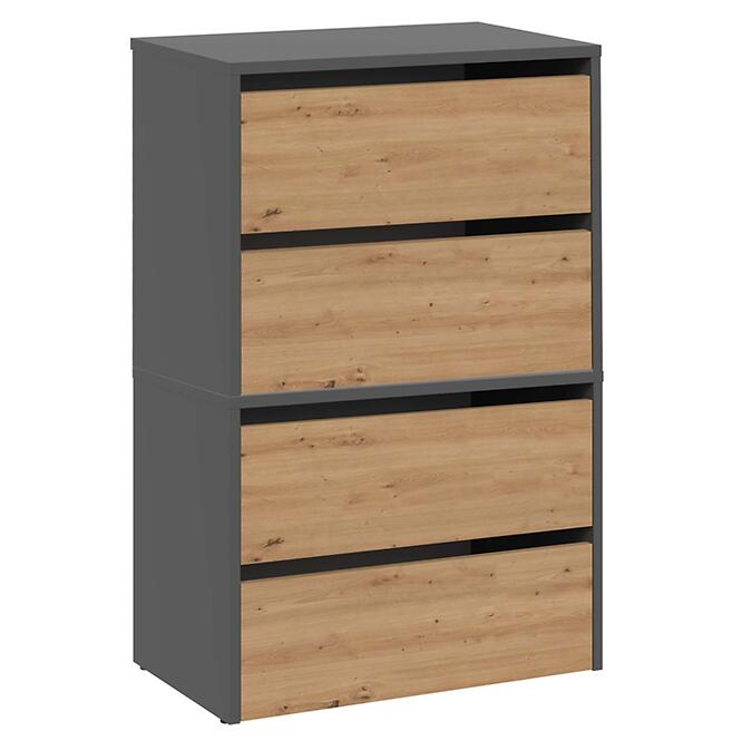 Cipősszekrény Modo X2 Antracit/Artisan