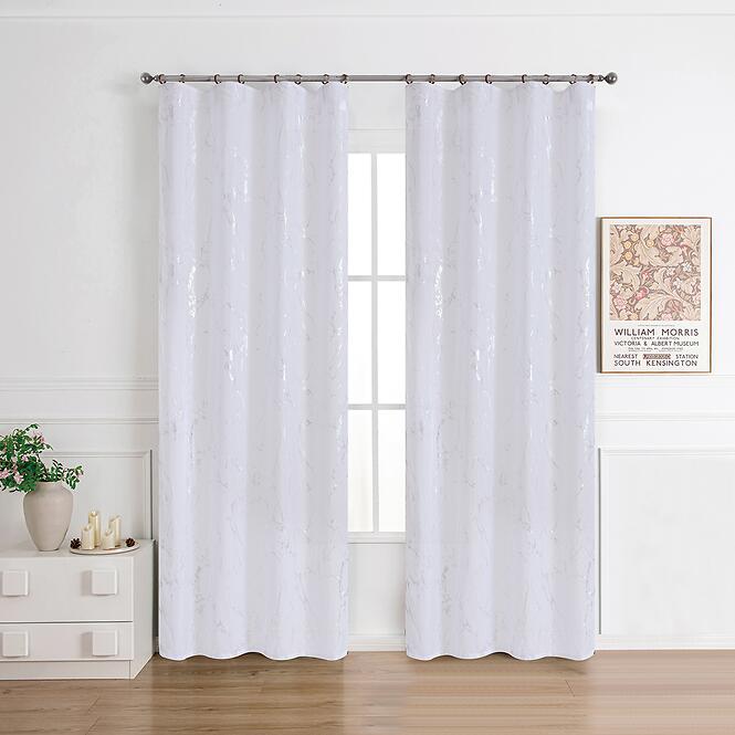 Függöny szalagon Lena silver RP499 140x245 cm
