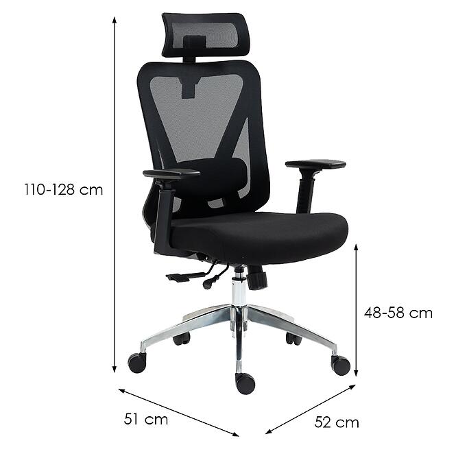 Forgószék Ergobit Lux fekete,2