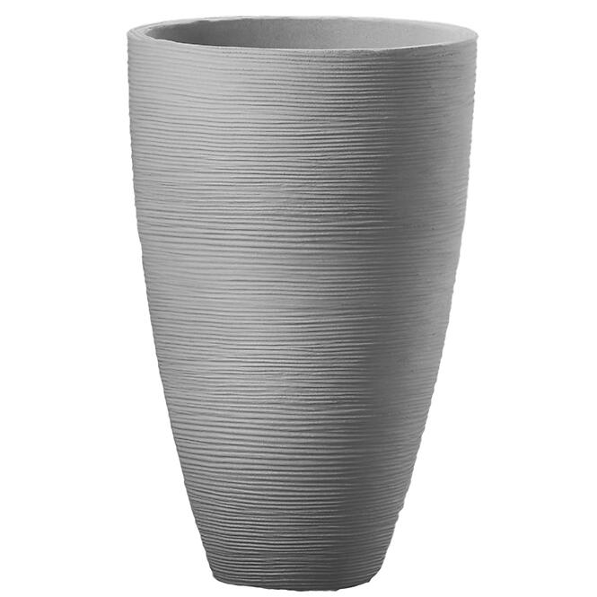 Bordázott virágcserép kőszürke 45×h70 cm