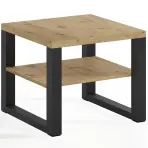 Dóhányzóasztal Mona 600 + Falipolc Artisan/fekete