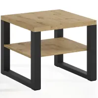 Dóhányzóasztal Mona 600 + Falipolc Artisan/fekete