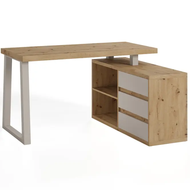 Íróasztal + Komód Szett Artisan/kasmír