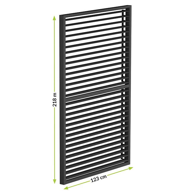 Alumínium lamellás tolópanel R Luxe 1.23x2.18 m