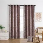 Függöny karikákon gold VET479/3/210GSM/140x250 heather