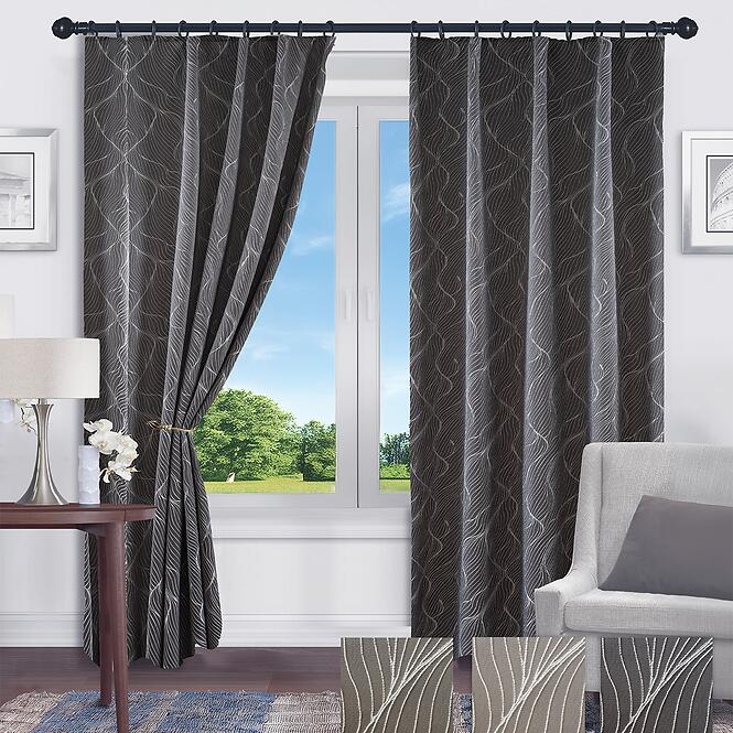 Behúzó szalagos függöny CELINA HM24399/135x250/szürke