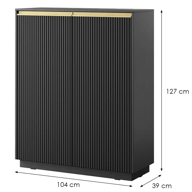 Komód Royal Kw103 Fekete,2
