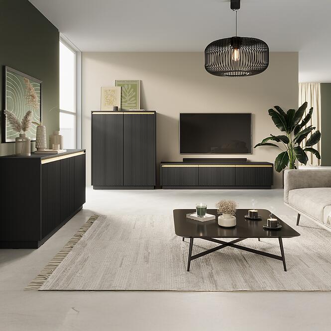 Komód Royal Kw103 Fekete