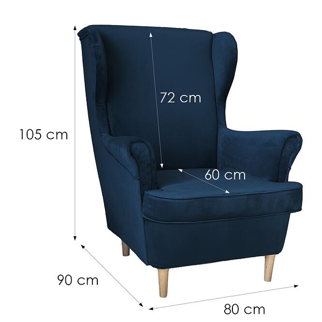 Fotel Kingston Royal 22 00/1 sötétkék,4