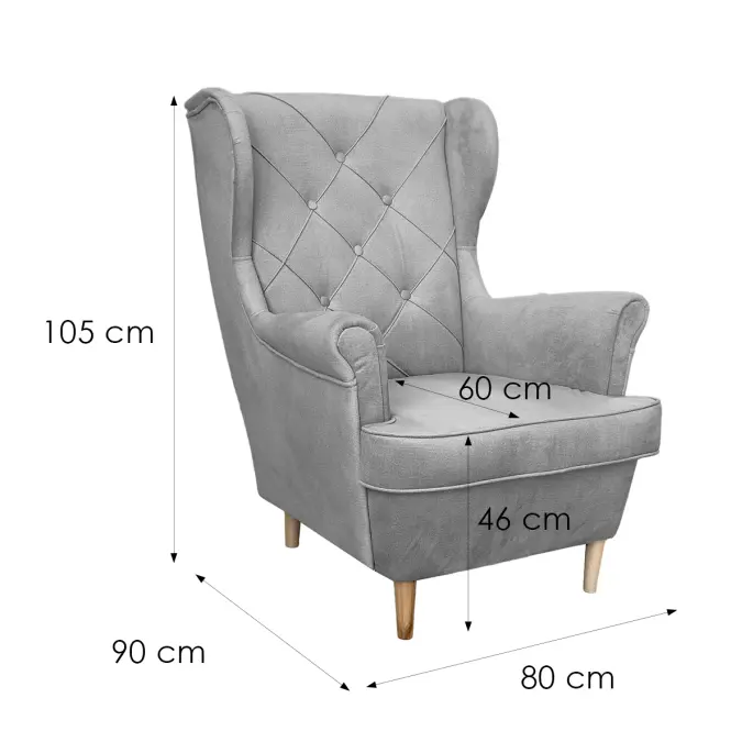 Fotel Kingston BIS Kameleon 85 00/1 szürke