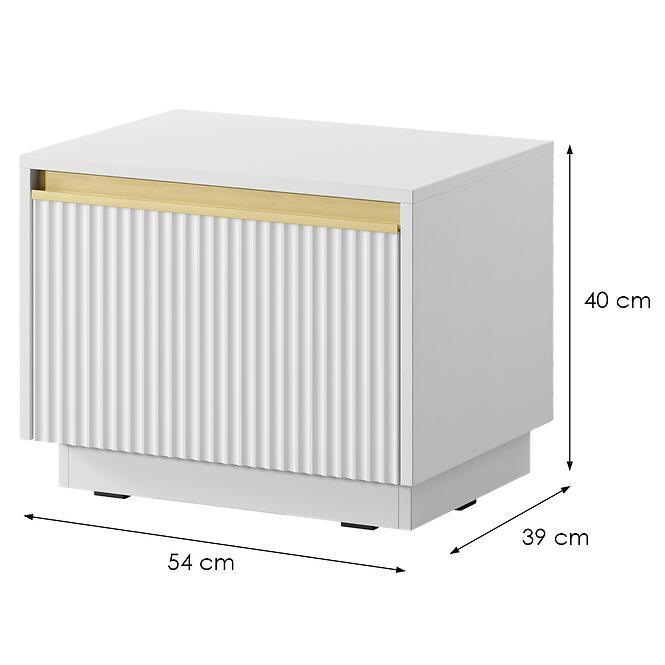 Éjjeliszekrény Royal S54 Biela,2