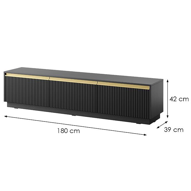 Szafka Rtv Royal 180 Fekete,2