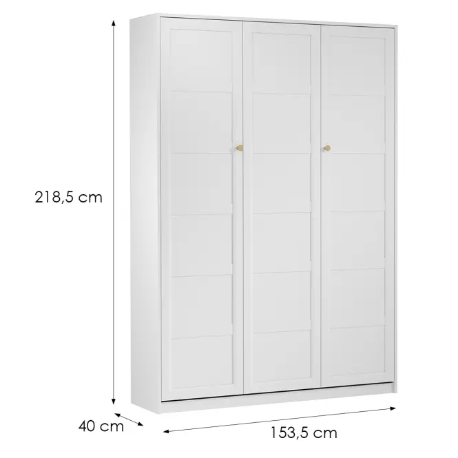 Összecsukható ágy függőleges Pt140 Fehér,2