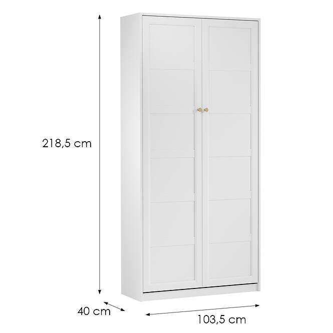 Összecsukható ágy függőleges Pt190 Fehér,2