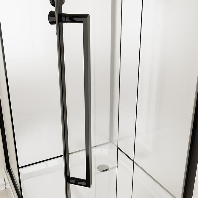 Zuhanykabin ötszögletű Elize 90x90 black