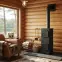 Kandallókályha Denver fekete 5 kW,4