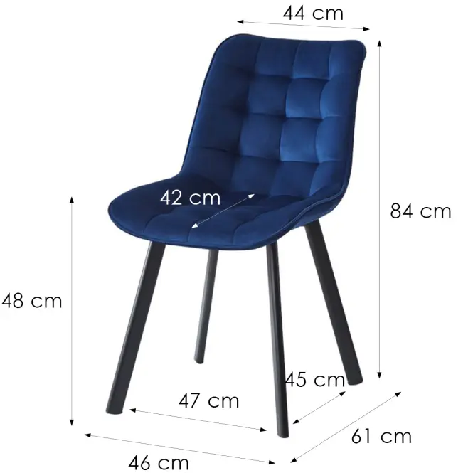 Szék W174 Sötétkék,2