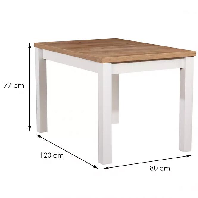 Étkező Készlet Fred 1+4 120x80 Artisan/Biały