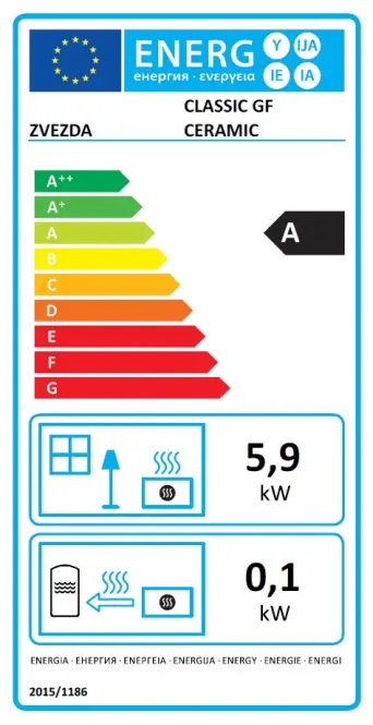 Szilárd tüzelőanyagú tűzhely PRIMA 5,9 kW jobb oldali Eco