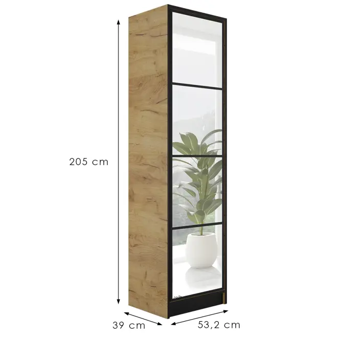 Szekrény Eden 1d 53 Tölgy Craft Aranysárga 1