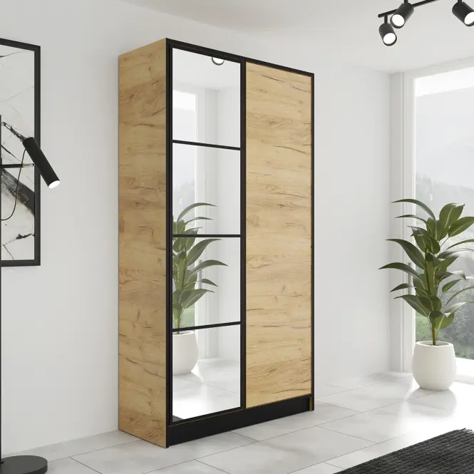 Szekrény Eden 2d 107 Tölgy Craft Aranysárga 1