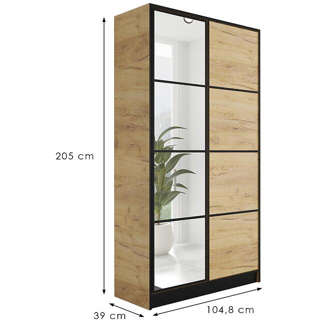 Szekrény Eden 2d 107 Tölgy Craft Aranysárga 2,2