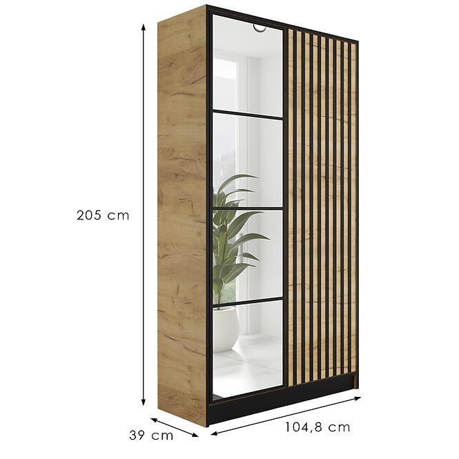 Szekrény Eden 2d 107 Tölgy Craft Aranysárga 3,2