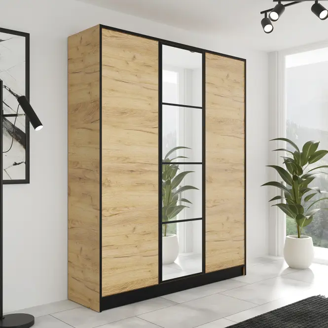 Szekrény Eden 3d 157 Tölgy Craft Aranysárga 1