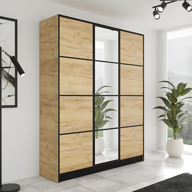 Szekrény Eden 3d 157 Tölgy Craft Aranysárga 2,4