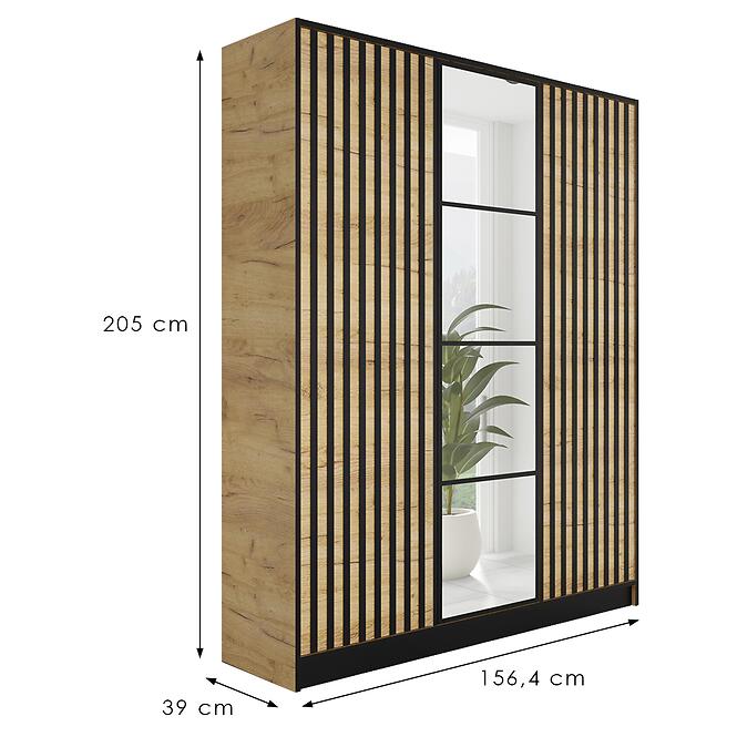 Szekrény Eden 3d 157 Tölgy Craft Aranysárga 3,2