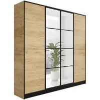 Szekrény Eden 4d 207 Tölgy Craft Aranysárga 1