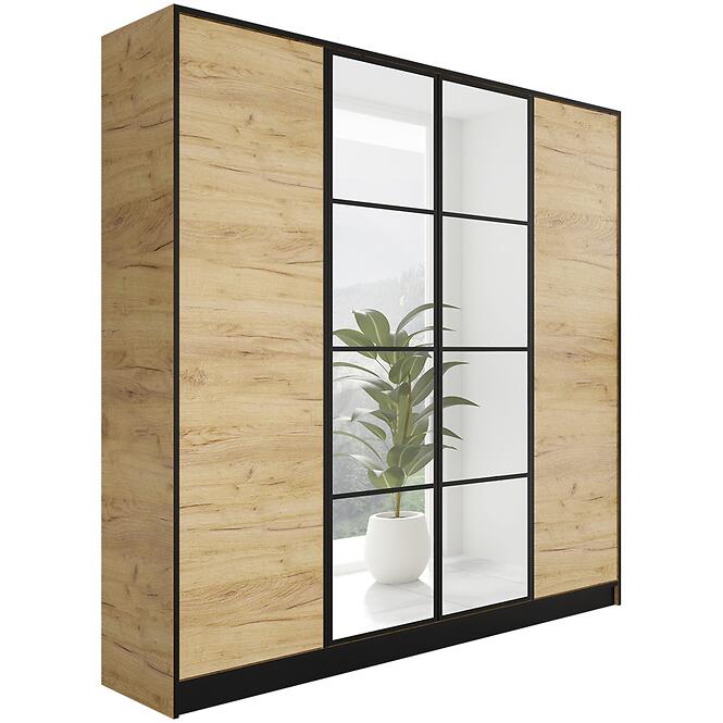 Szekrény Eden 4d 207 Tölgy Craft Aranysárga 1