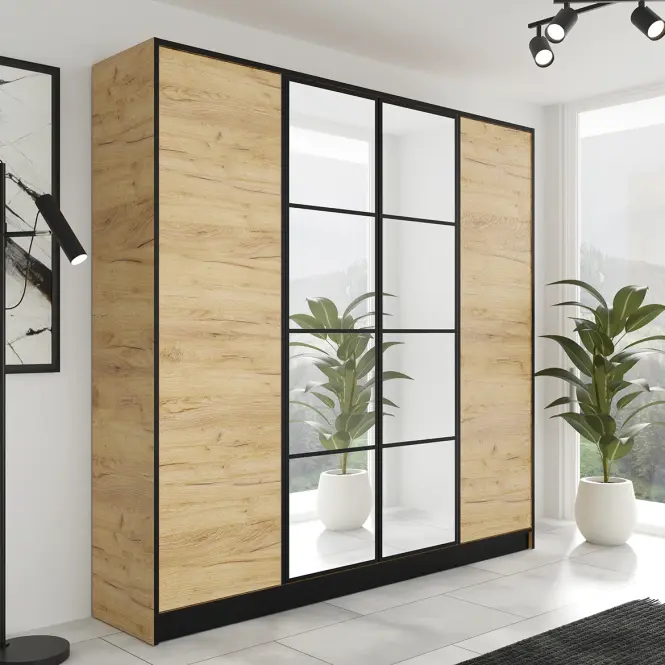 Szekrény Eden 4d 207 Tölgy Craft Aranysárga 1