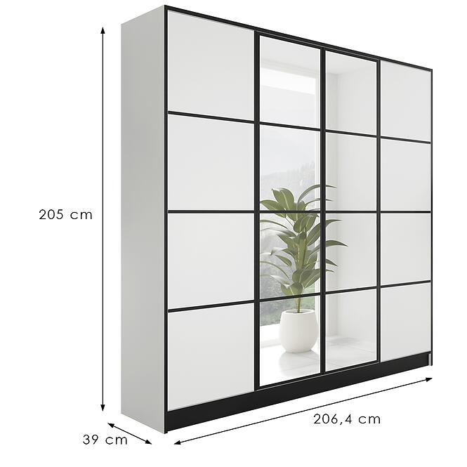 Szekrény Eden 4d 207 Fehér 2,2