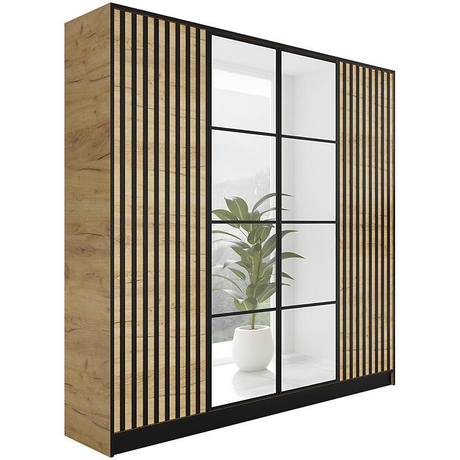 Szekrény Eden 4d 207 Tölgy Craft Aranysárga 3