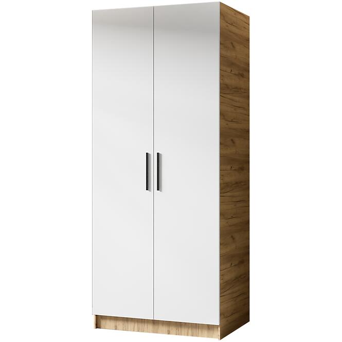 Szekrény Gold 2d Tölgy Craft Aranysárga/Fehér