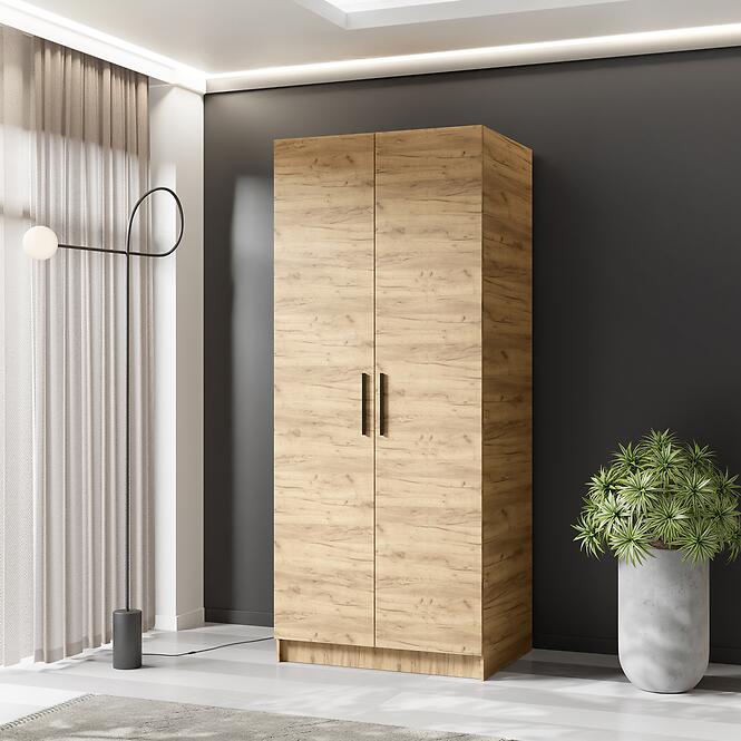 Szekrény Gold 2d Tölgy Craft Aranysárga/Tölgy Craft Aranysárga,3