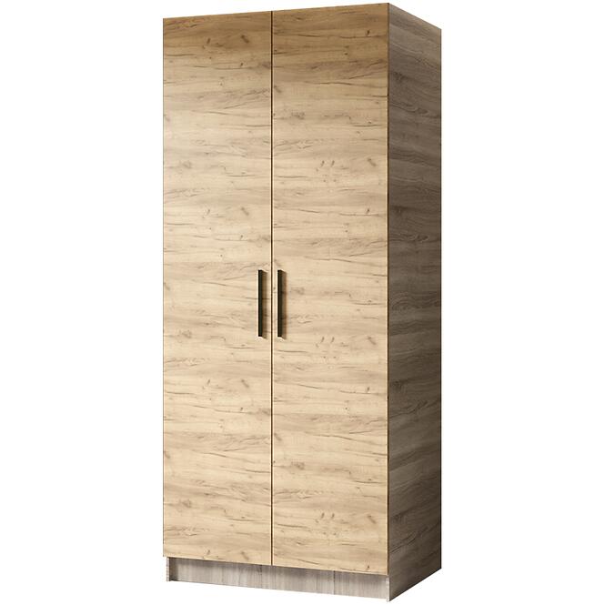Szekrény Gold 2d Tölgy Sonoma/Tölgy Craft Aranysárga