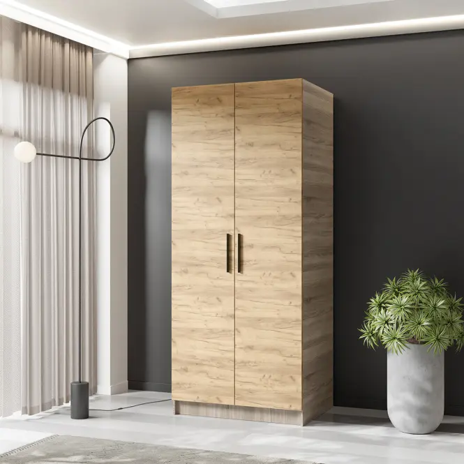 Szekrény Gold 2d Tölgy Sonoma/Tölgy Craft Aranysárga,3