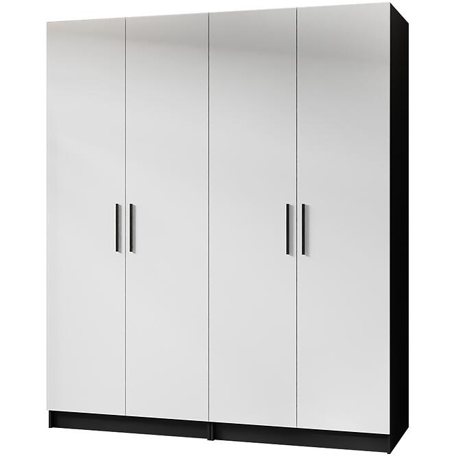 Szekrény X2 Gold 2d Fekete/Fehér