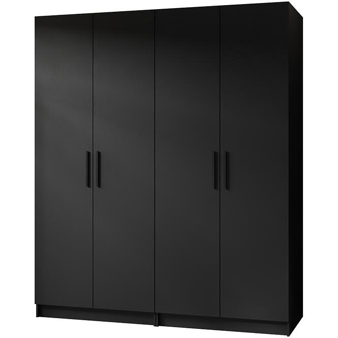 Szekrény X2 Gold 2d Fekete/Fekete