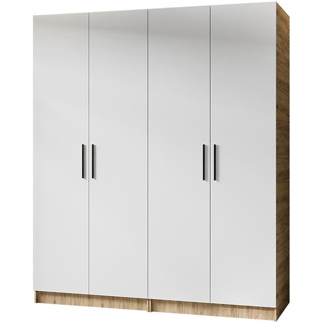 Szekrény X2 Gold 2d Tölgy Craft Aranysárga/Fehér
