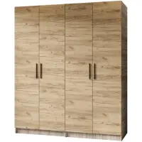 Szekrény X2 Gold 2d Tölgy Sonoma/Tölgy Craft Aranysárga