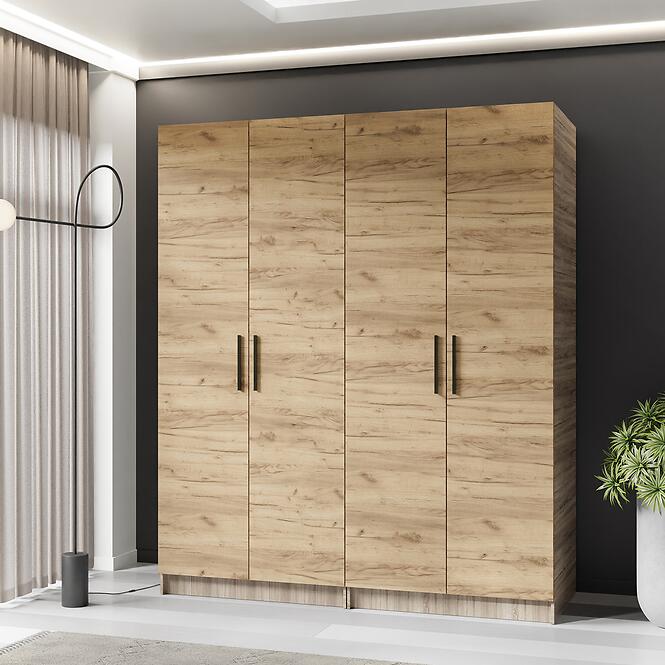 Szekrény X2 Gold 2d Tölgy Sonoma/Tölgy Craft Aranysárga,3