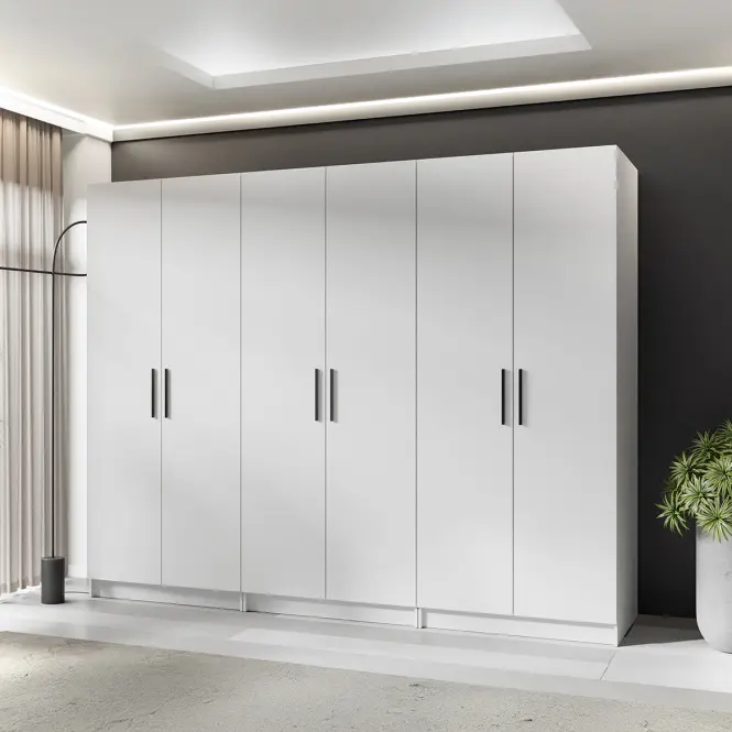 Szekrény X3 Gold 2d Fehér/Fehér